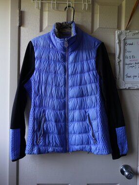 Calvin Klein Blue and Black Quilted Puffer Jacket
